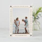 エバシンプルーグリーンホリデーフォトカード5x7 シーズンカード (スタンド正面)