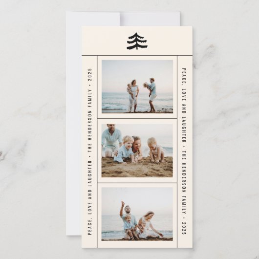 エバシンプルーグ数々の – フォトホリデーカード (正面)