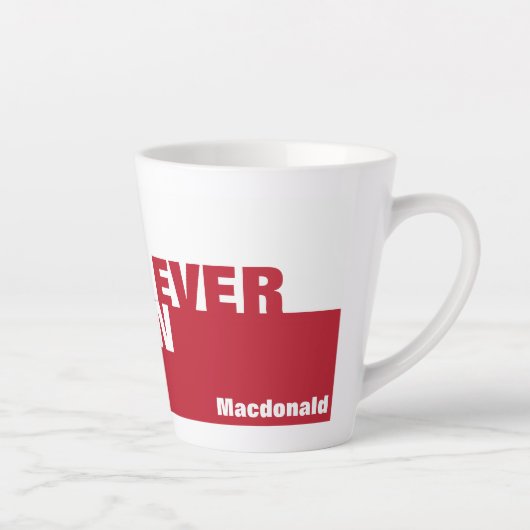 エバパーソナライズされた最高のテシャンパパ カフェラテマグ (右)