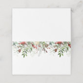 エバモダンーグリーン冬の結婚式 プレイスカード (外部開封)