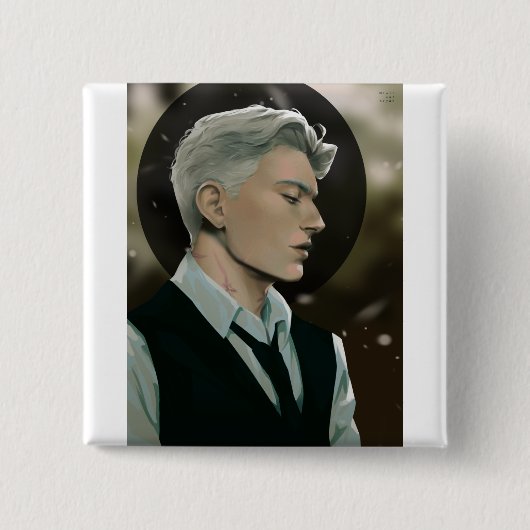 エバレットボタン 缶バッジ (正面)