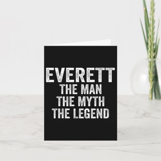 エバレット男The Myth The Legend Shirt First Na カード (正面)