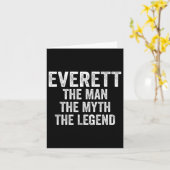 エバレット男The Myth The Legend Shirt First Na カード (黄色い花)