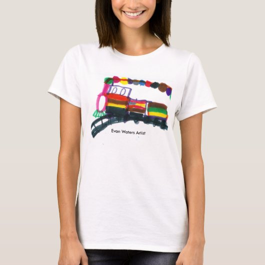 エバンは芸術家に水をまきます Tシャツ (正面)