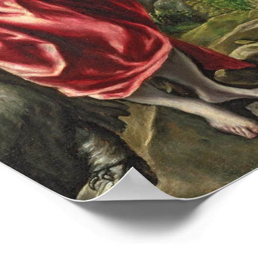 エバンジェリストの聖ヨハネとバプテストの聖ヨハネ ポスター (角)