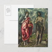 エバンジェリストの聖ヨハネとバプテストの聖ヨハネ ポストカード (正面/裏面)