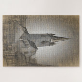 エバンジェリチャル大聖堂タワーシビウルーマニア ジグソーパズル (横)