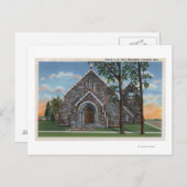 エバンストン、ワイオミング州 - 聖マグダラのマリー教会の眺め ポストカード (正面/裏面)