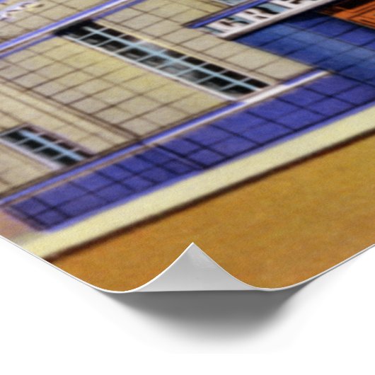 エバンスビルインディアナグレイハウンドバスステーション ポスター (角)