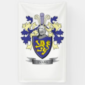 エバンズの家紋の紋章付き外衣 横断幕 (縦)