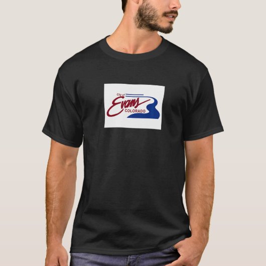 エバンズコロラド州旗 Tシャツ (正面)