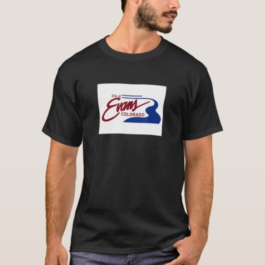 エバンズコロラド州旗 Tシャツ (正面)