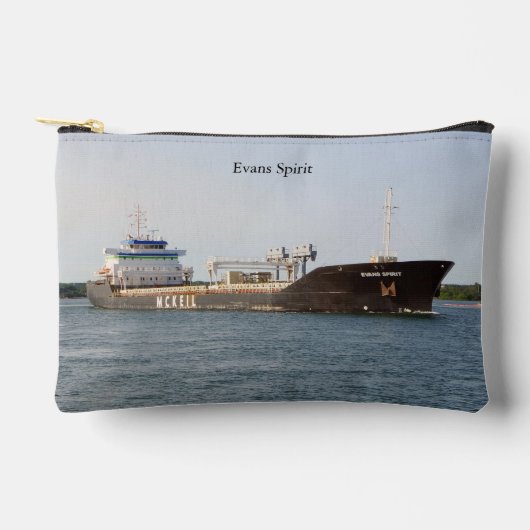 エバンズスピリットジッパーバッグ アクセサリーポーチ (正面)