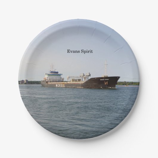 エバンズスピリット紙プレート ペーパープレート (正面)