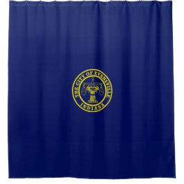 エバンズビル国旗（インディアナ） シャワーカーテン