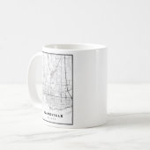 エバンズビル地図 コーヒーマグカップ (正面左)