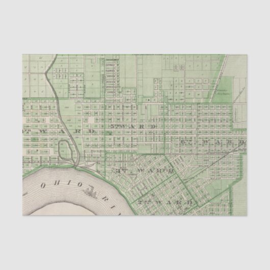 エバンズビル、Vanderburgh Coの計画 薄葉紙 (正面)