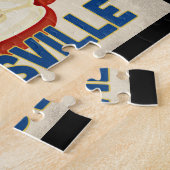 エバンズヴィルインディアナアップル – ヴィンテージトラベル ジグソーパズル (側面)