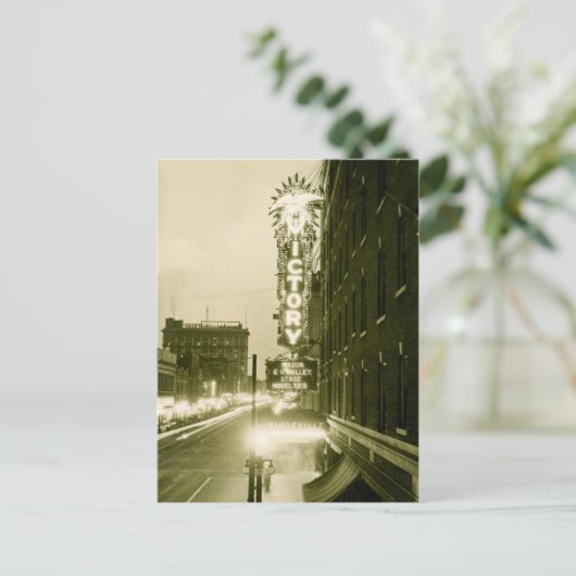 エバンズヴィルインディアナビクトリーシアターヴォードヴィル ポストカード (スタンド正面)