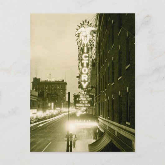 エバンズヴィルインディアナビクトリーシアターヴォードヴィル ポストカード (正面)