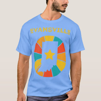 エバンズヴィルインディアナ動揺してヴィンテージ土産1 Tシャツ