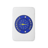 エバンズヴィルインディアナ バスマット (正面縦)