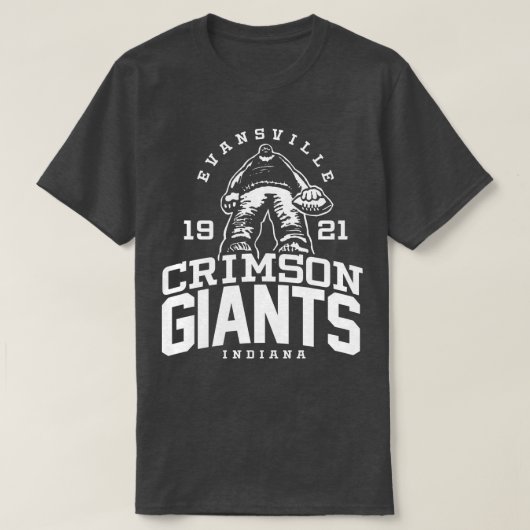 エバンズヴィルクリムゾンジャイアンツ Tシャツ (デザイン正面)