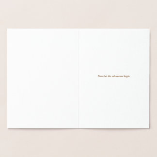 エバン結婚・アディンクラの箔グリーティングカード 箔カード