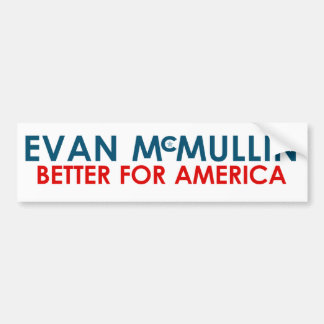 エバンMcMullin -アメリカのためによくして下さい バンパーステッカー