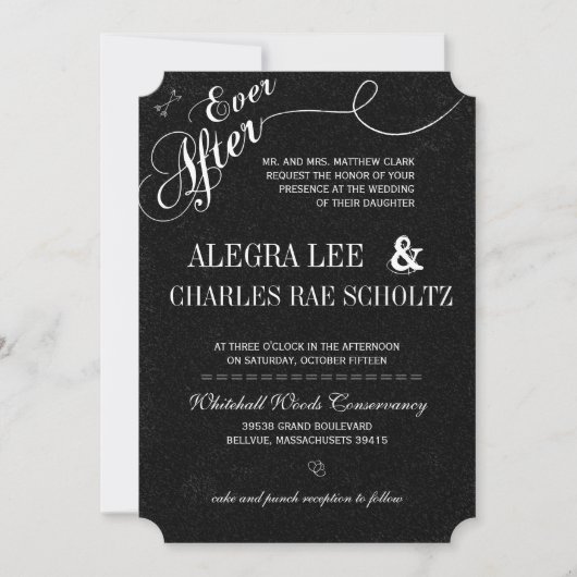 エバーアフターシャルボード招待状 招待状 (正面)