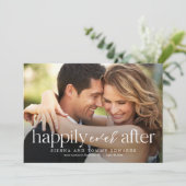 エバーアフター 編集可能 カラー 結婚発表 サンキューカード (スタンド正面)