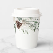 エバーグリエレガントンパインコーン赤ちゃんシャワー 紙コップ (裏面)