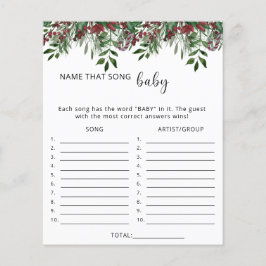 エバーグリーンその歌の赤ちゃんシャワーのゲーム