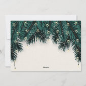 エバーグリーンとスターライトフォトクリスマスカード シーズンカード (裏面)