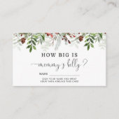 エバーグリーンどのぐらいの大きさのお母さんの腹の囲いカード エンクロージャーカード (正面)