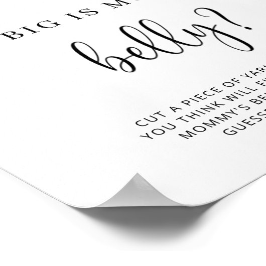 エバーグリーンどのように大きいママの腹ゲーム ポスター (角)