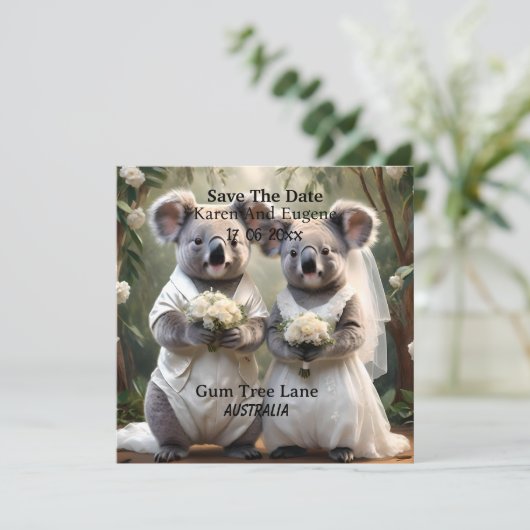 「エバーグリーンの誓い:白い結婚コアラの誓い」 招待状 (スタンド正面)