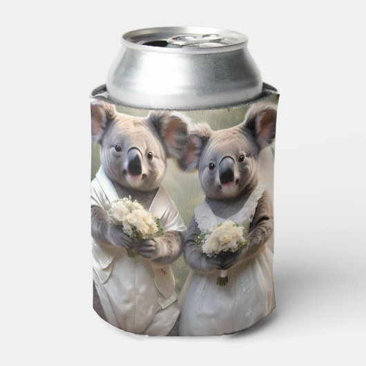 「エバーグリーンの誓い：白い結婚コアラの誓い」 缶クーラー (缶正面)