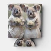 「エバーグリーンの誓い：白い結婚コアラの誓い」 缶クーラー (正面)