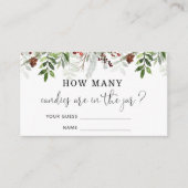 エバーグリーンは、キャンディカードの数を推測する エンクロージャーカード (正面)