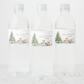エバーグリーンアニマルウィンターオネダーランド誕生日 ペットボトルラベル (ボトル)