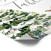 エバーグリーンアニマル冬のオネダーランドギフトテーブル ポスター (角)