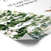 エバーグリーンアニマル冬のオネダーランド飲料の看板 ポスター (角)