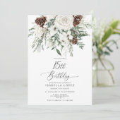 エバーグリーンウィンターキンセアニェラ15誕生日 招待状 (スタンド正面)