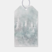 エバーグリーンウィンターファースト誕生日ありがとう ギフトタグ (裏面)