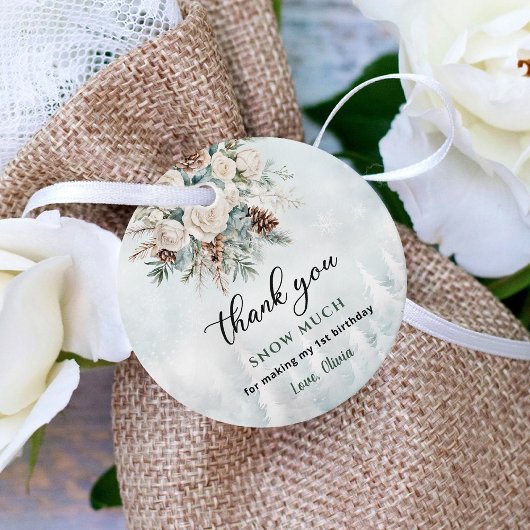 エバーグリーンウィンターファースト誕生日ありがとう フェイバータグ