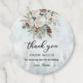 エバーグリーンウィンターファースト誕生日ありがとう フェイバータグ (正面)