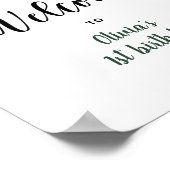 エバーグリーンウィンターファースト誕生日へようこそ ポスター (角)