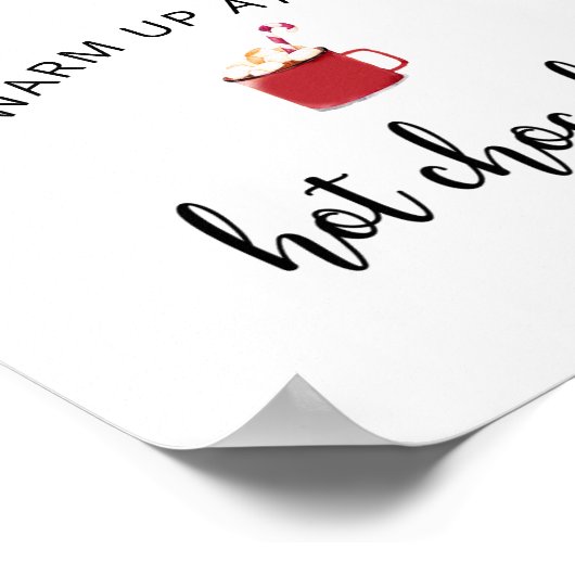 エバーグリーンウォームアップでホットチョコレートバーポスター ポスター (角)