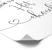 エバーグリーンウォームアップザホットチョコレートバー ポスター (角)